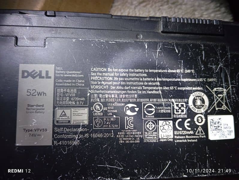 Dell laptop battery 4