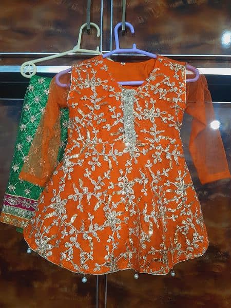 Frock and shrara with dupatta 1