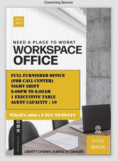 Coworking Office for Call Center- (Night Shift)