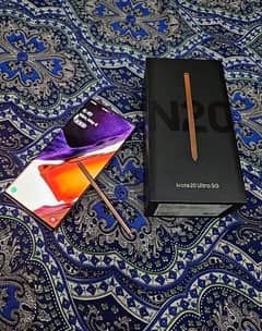 Samsung Note 20 ultra 12gb 256gb box+s pen+mobl dual sim non pta ad rd