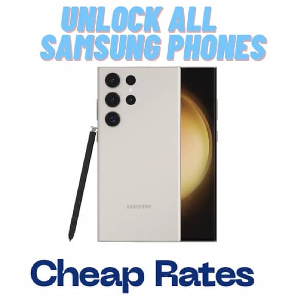 Unlock Any Samsung Phone Sim- JV 1