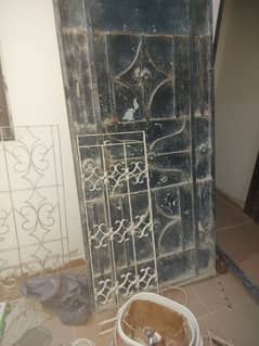 iron door and iron gril in good condition