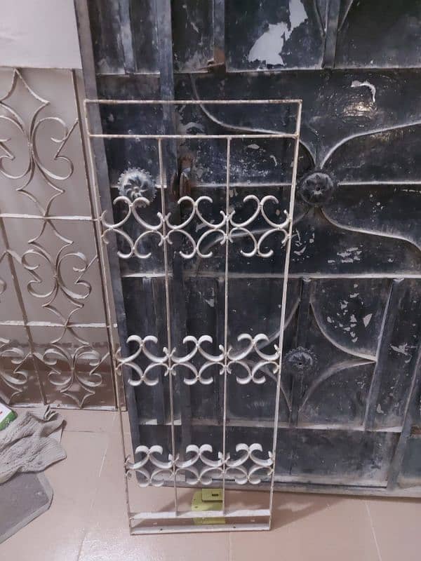 iron door and iron gril in good condition 4