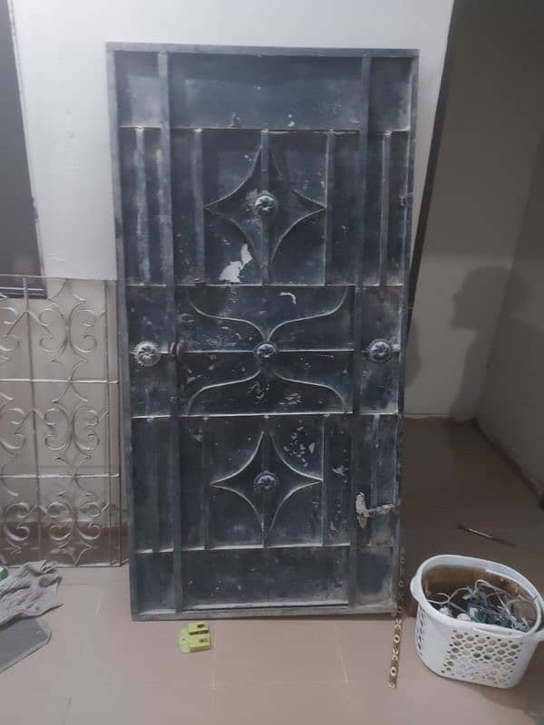 iron door and iron gril in good condition 9