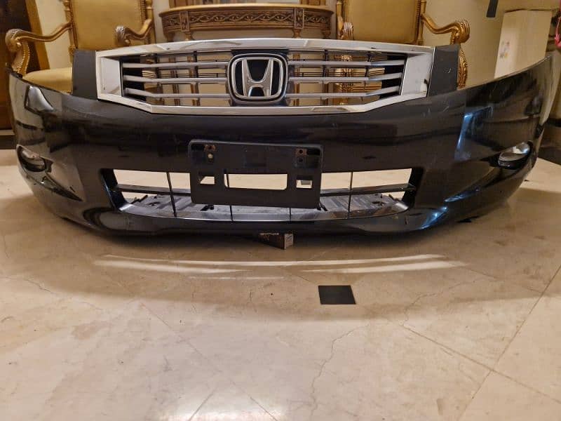 Honda Accord 2008-2012 front bumper with chrome grill and fog lights 0