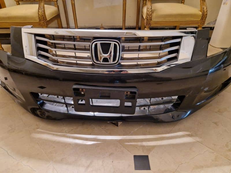 Honda Accord 2008-2012 front bumper with chrome grill and fog lights 1