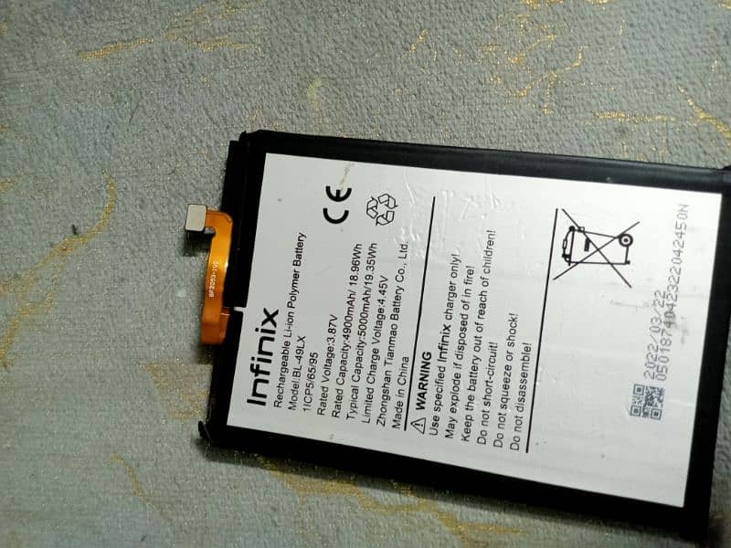 Infinix Tecno original battery for sale 0