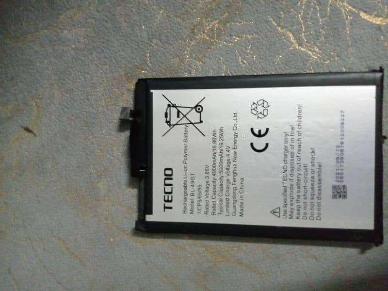 Infinix Tecno original battery for sale 6