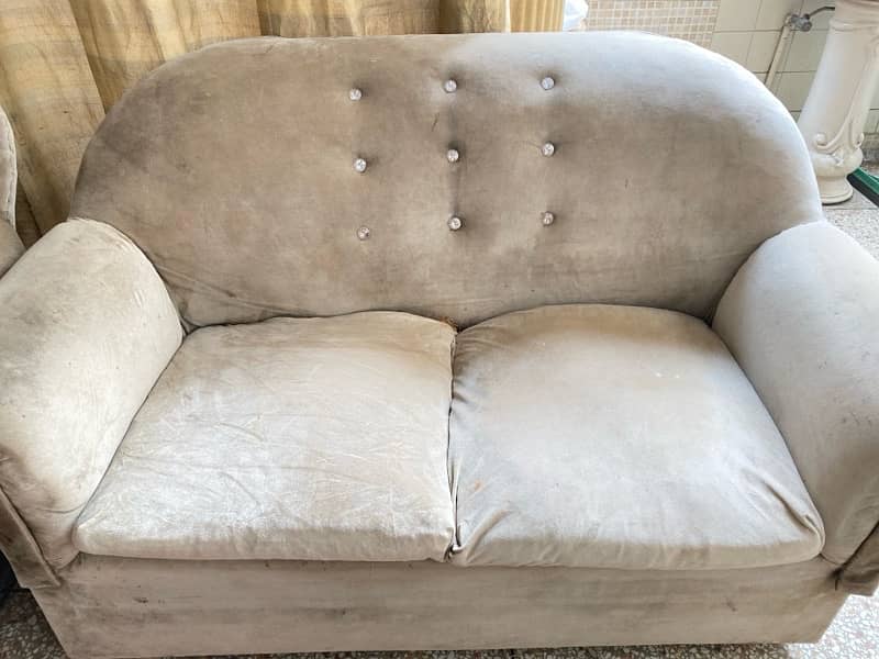 cammel colour   valvet  sofa 1