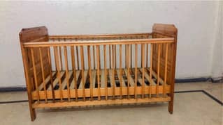 UK Baby Bed Crib for Sale with Mattress and 2 Pillows