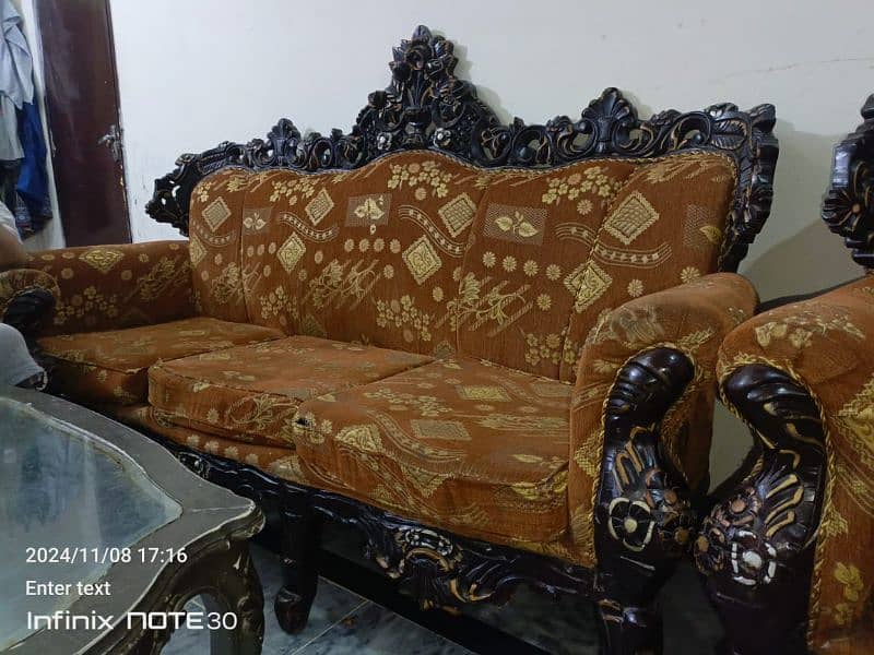 8 seater sofa set with dewan 6