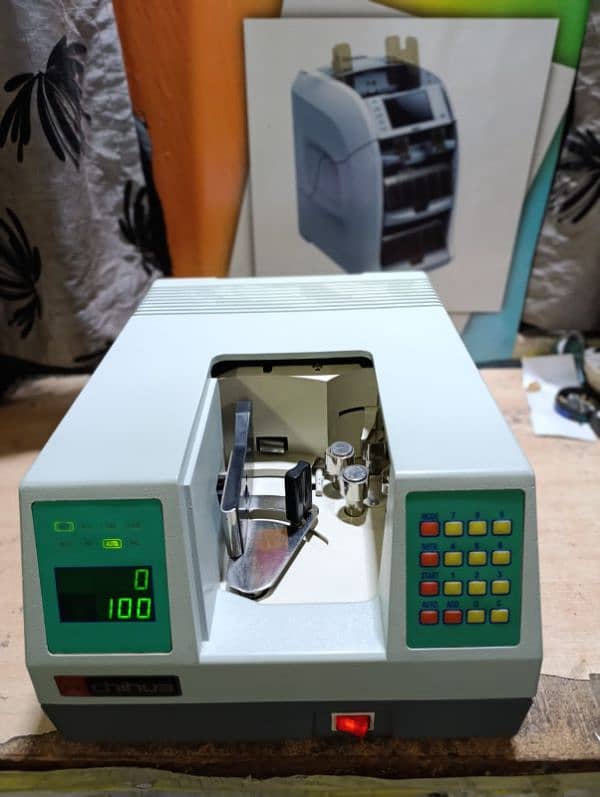 Cash currency note counting machine,Packet count with fake note detect 18