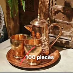 Copper Glass Jug Set