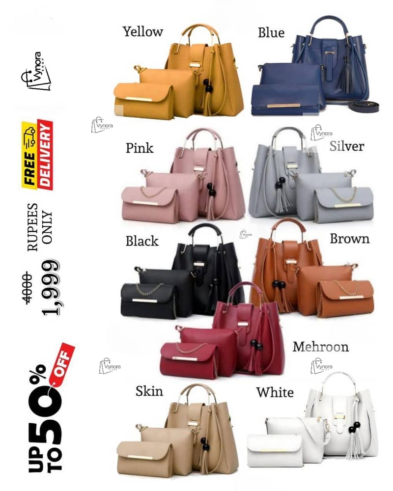 5 PIece bags 3 piece bags Free dilevery 19