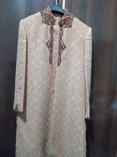 golden sherwani