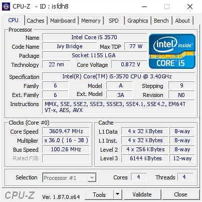 Intel Core i5 3570 Processor for sale 2