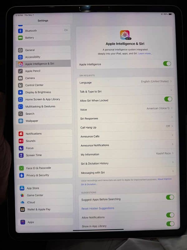 Apple ipad Pro M2 5th Genration 256gb 12.9 inches 9