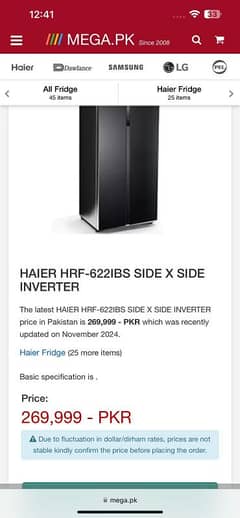 haier refrigerator