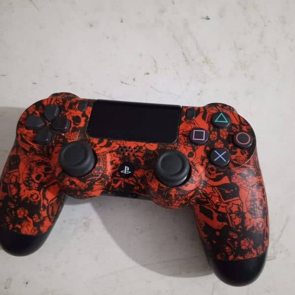 ps4 orignal  controller custome army skin red 1