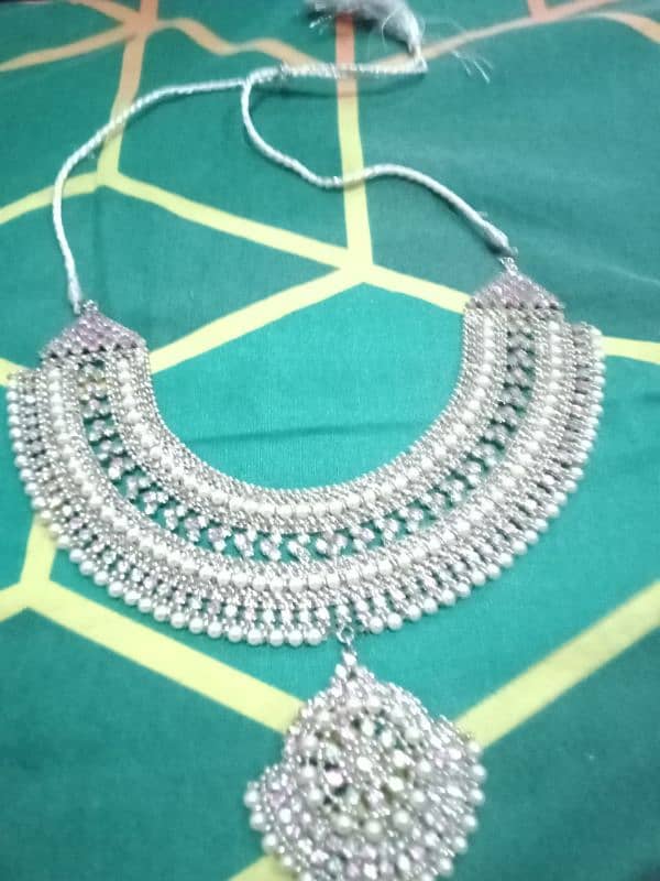 Bridal jewelry set only one time used 0