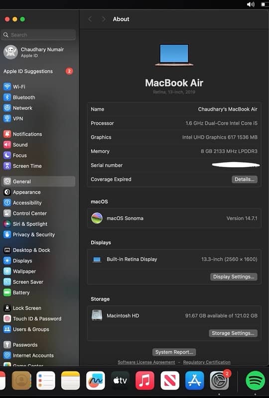 Macbook Air 2019 2