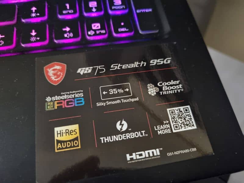 MSI STEALTH GS75 9SG Gaming Laptop 1