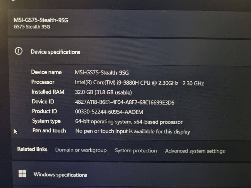 MSI STEALTH GS75 9SG Gaming Laptop 2