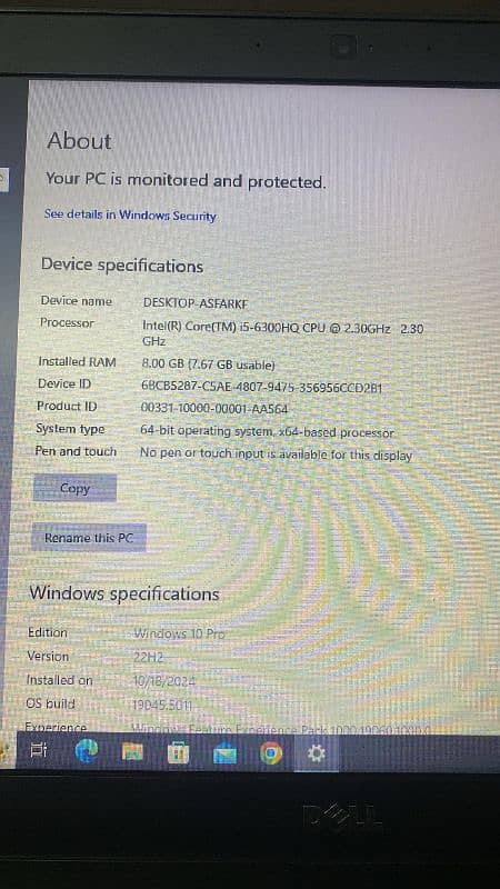 Dell i5 6th generation with 2gb graphic Card 9