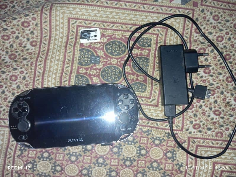 sell ps vita 1000 3g 128+8gb storage card good condition console 1