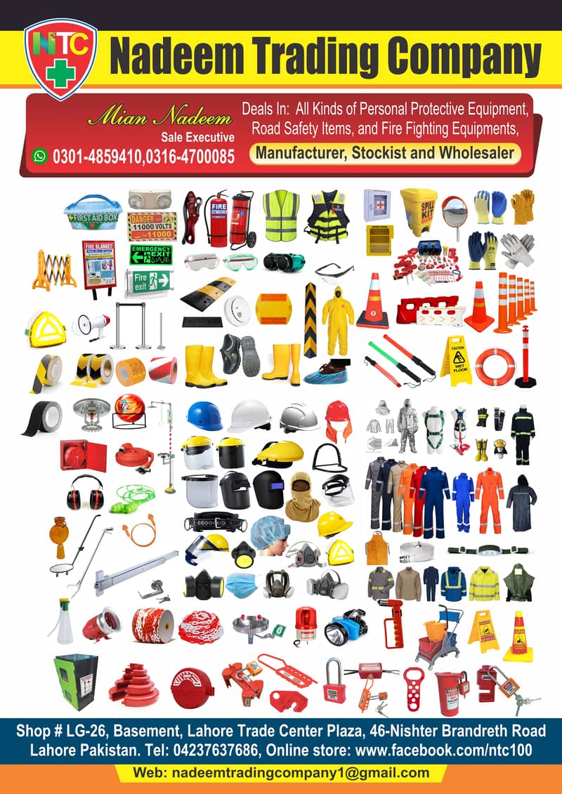 All safety PPE items available 0