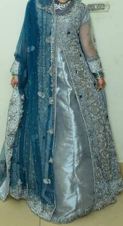 walima maxi with silver and zink dubata in new style is for sale