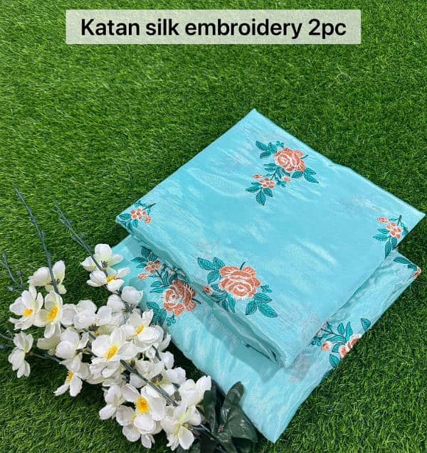 embroidered Katan silk 1