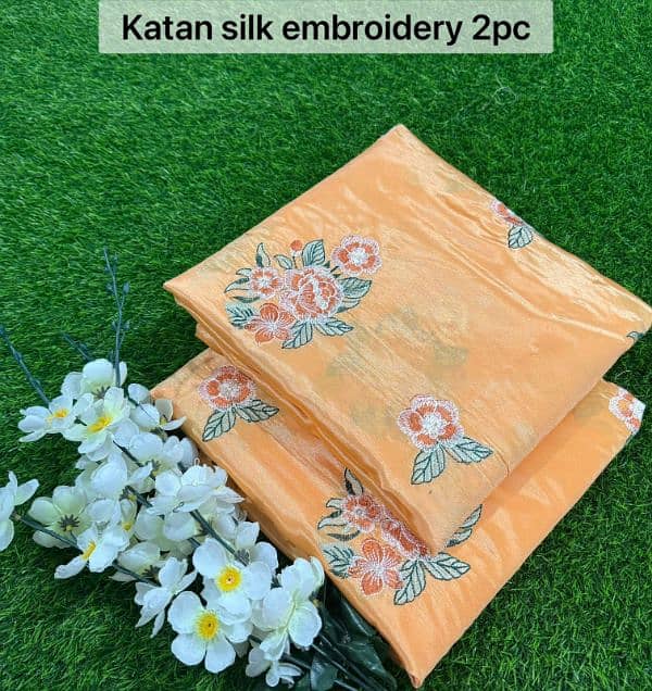 embroidered Katan silk 4