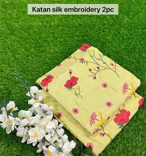 embroidered Katan silk 7