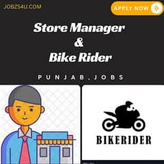 Bike rider job 03452989838