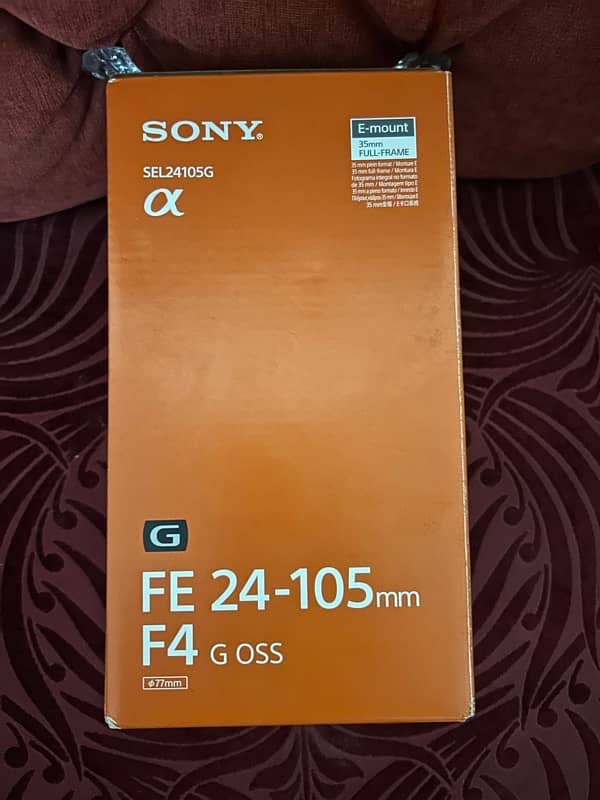 Sony FE24-105 mm F4 G OSS Lens 0