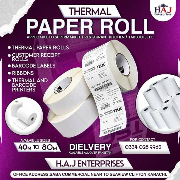 Thermal paper roll 0