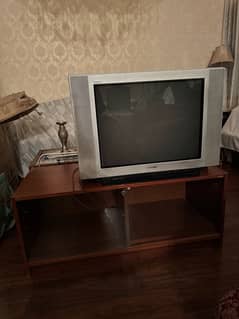 tv table with sony tv