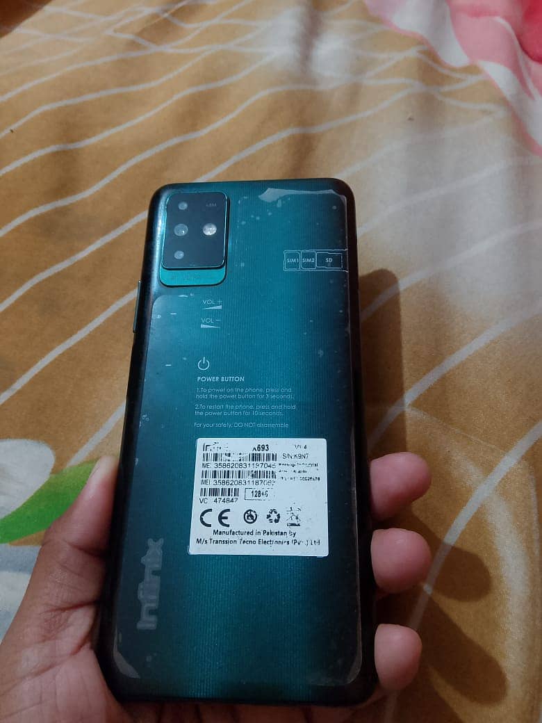 Infinix note 10 6/128 for sale in 10/10 condition (Box+Charger) 2