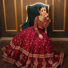 barat/ lehnga/ red/ designer dress