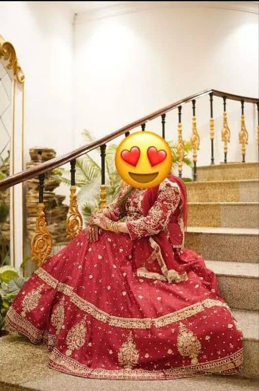 barat/ lehnga/ red/ designer dress 1