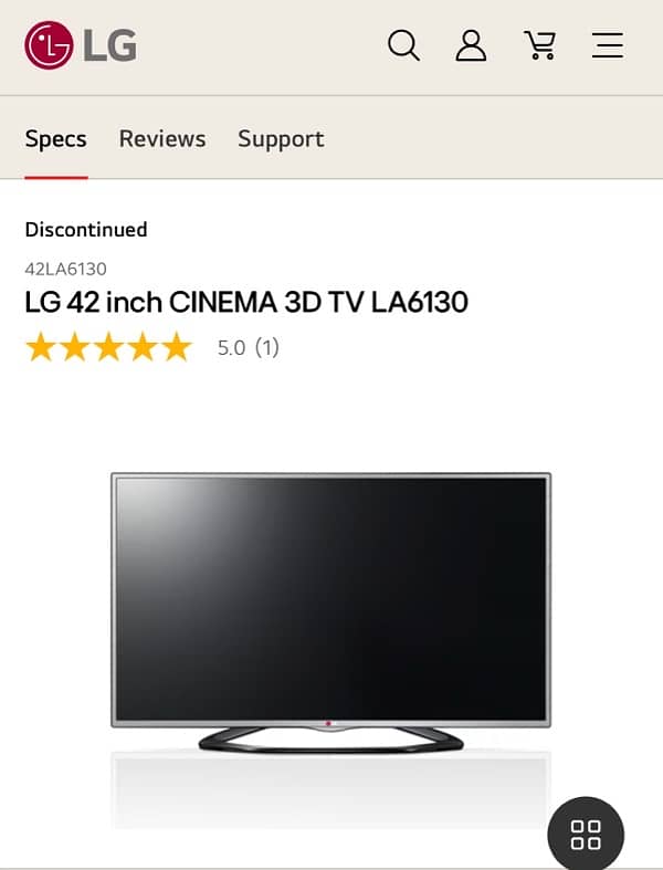 LG 42 Inch Cinema 3D Tv for sale 0