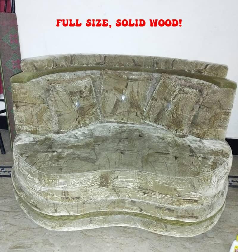 Solid Wood Sofa Set 1