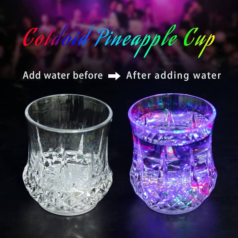 Flash Light Up Cups,Automatic Water Multicolor LED Glasses For kids 1