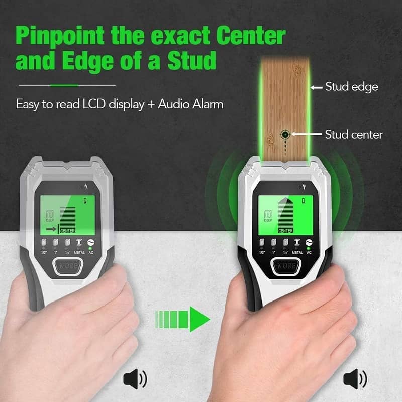 Folai 4in1 Stud Finder Electronic Wall Scanner Detector Wooden Metal 4