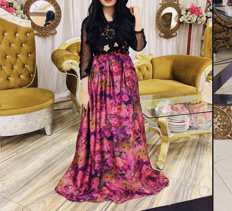 Floral silk maxi 1