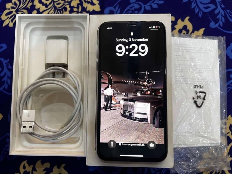 iphone X PTA approved with Box & Charger LLA Model 4