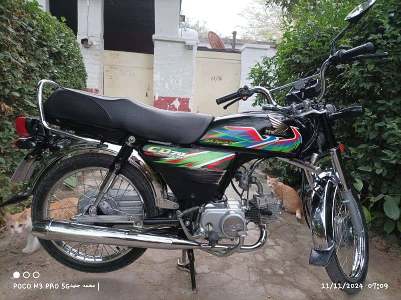 Honda CD 70 Black Color For Sale 1