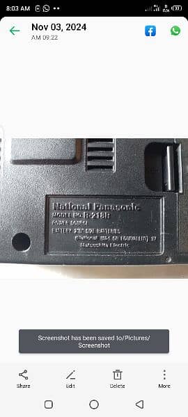 National panasonic radio R 218 R 1