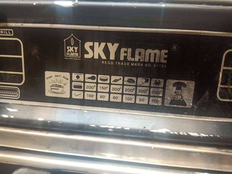 sky flame oven 0